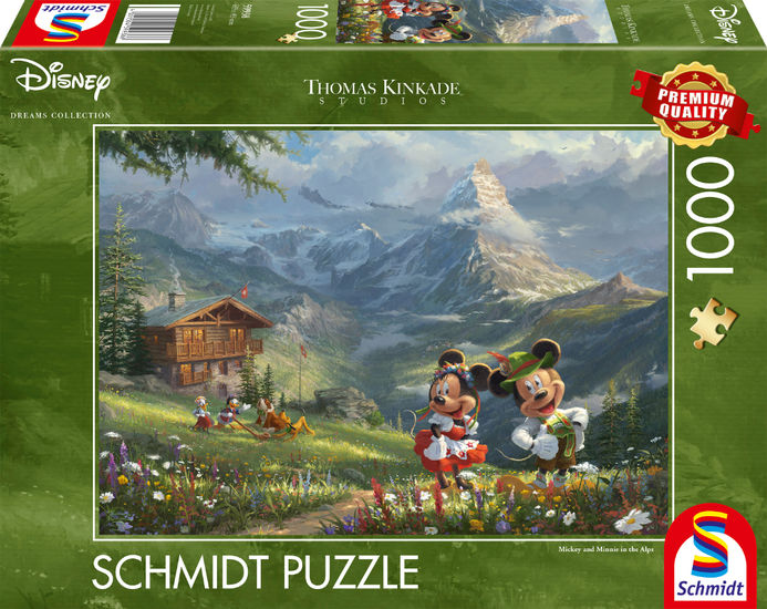 Disney Mickey Minnie Alpen Puzzle Kinkade