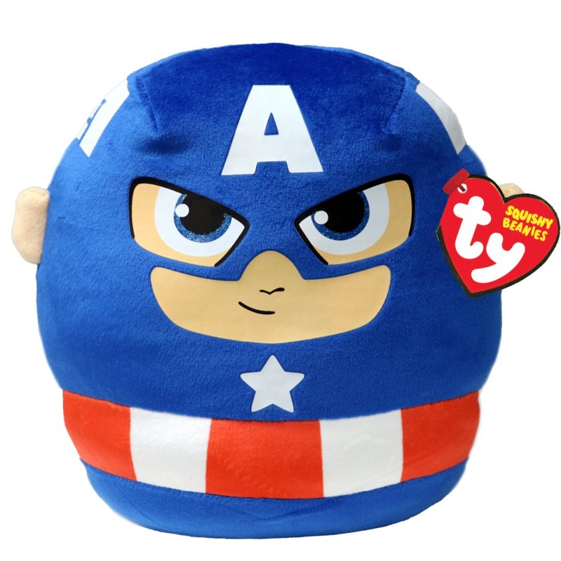 Ty Marvel Captain America Squishy Beanie Plüschkissen