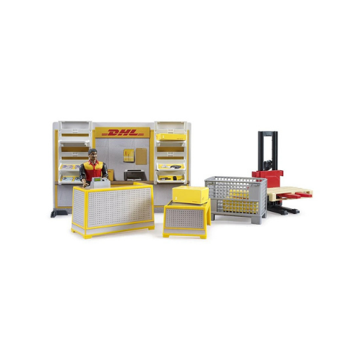 Bruder_bworld_DHL_Shop_mit_Handhubstapler