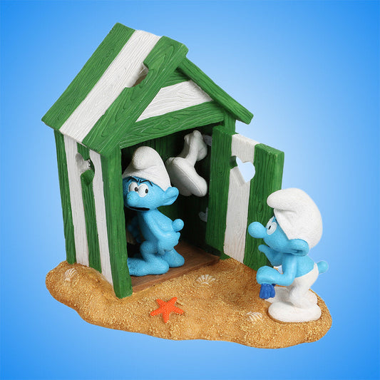 Schlümpfe Strandkabine Figur