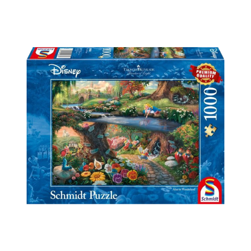 Disney, Alice im Wunderland 1000 Teile Puzzle (Thomas Kinkade)