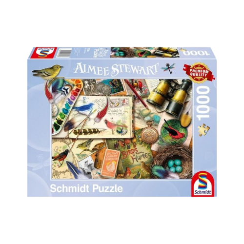 Aufgetischt: Vogelbeobachtung Puzzle 1000 Teile