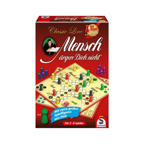 Classic Line, Mensch ärgere Dich nicht, mit großen Spielfiguren Spiel