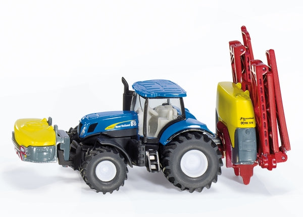 SIKU New Holland mit Kverneland Pflanzenschutzspritze Modellauto