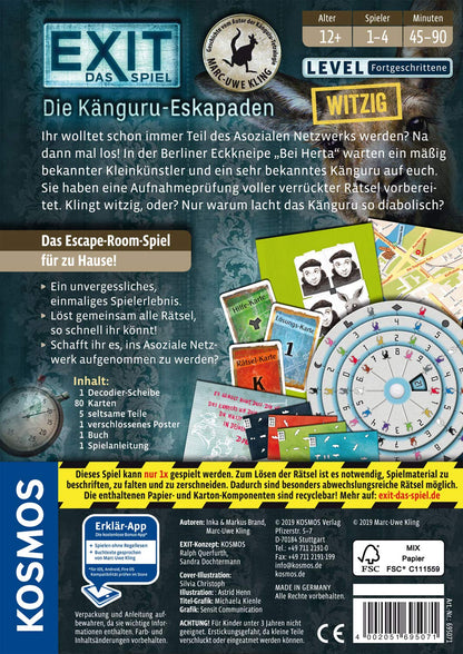 Kosmos EXIT Känguru Eskapaden Spiel