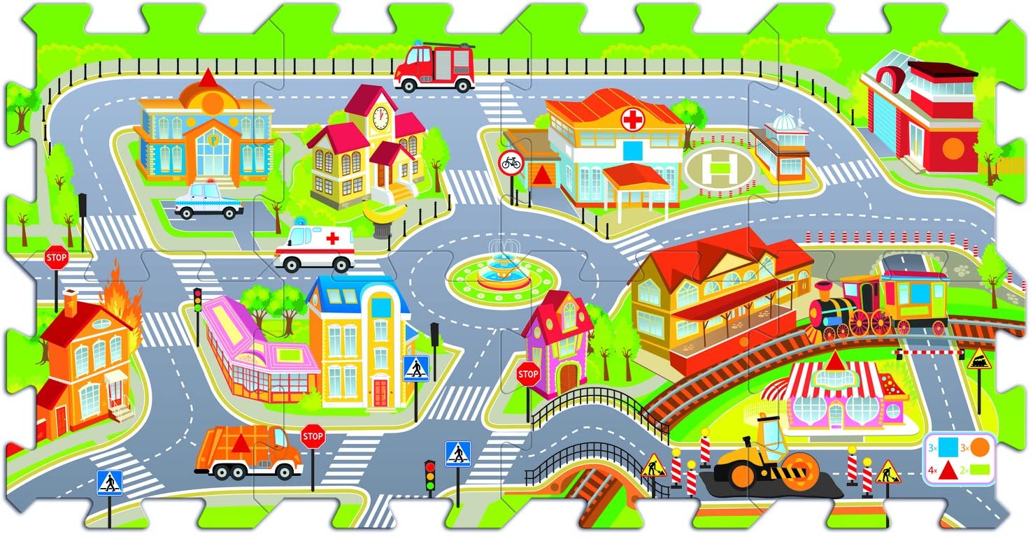 Stadt Schaumstoff Puzzle