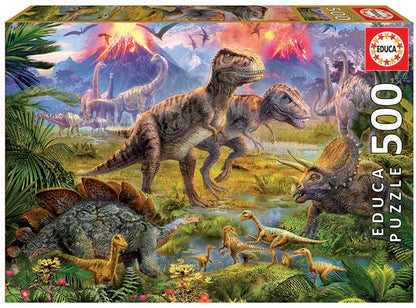 Educa Puzzle Dinosaurier Treffen Teile