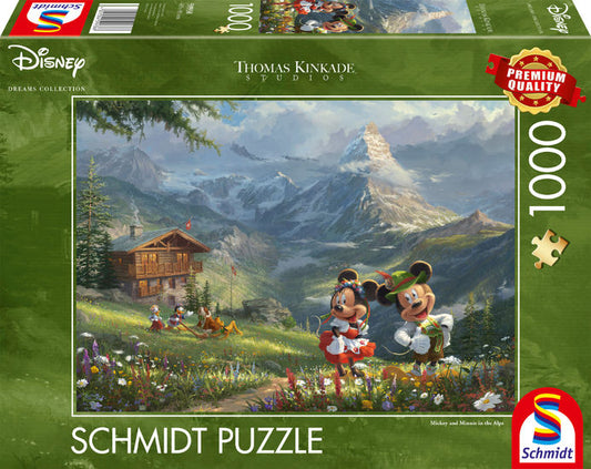 Disney Mickey Minnie Alpen Puzzle Kinkade