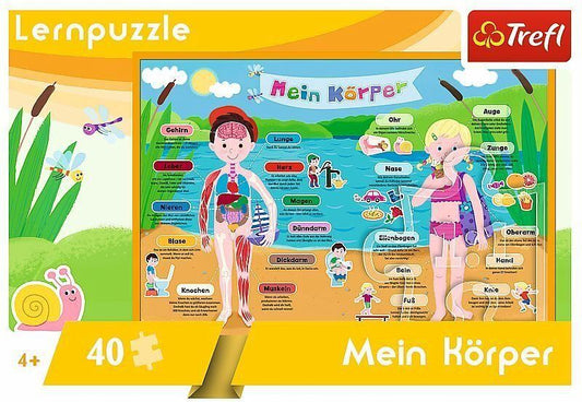 Lernpuzzle Körper 40 Teile Deutsch