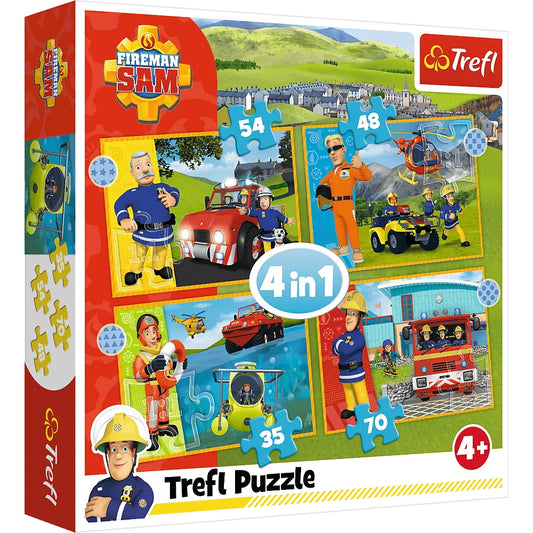 Feürwehrmann Sam zur Rettung Puzzle in