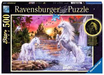 Einhoerner Fluss Puzzle Teile