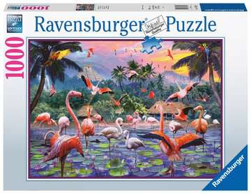 Pinke Flamingos Puzzle
