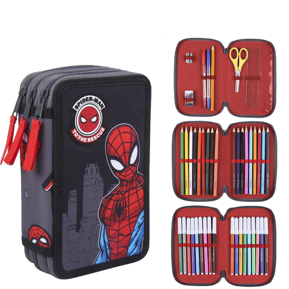 Marvel Spiderman Schueleretui dreifach
