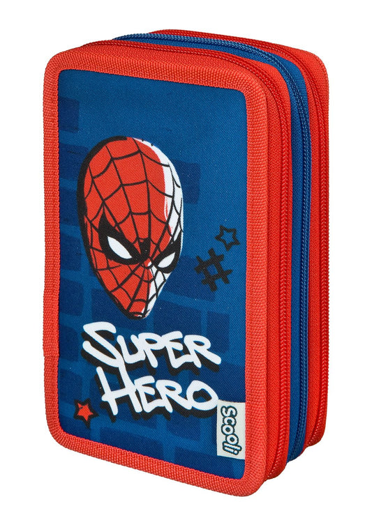 Spider-Man Tripledecker gefülltes Schülermäppchen