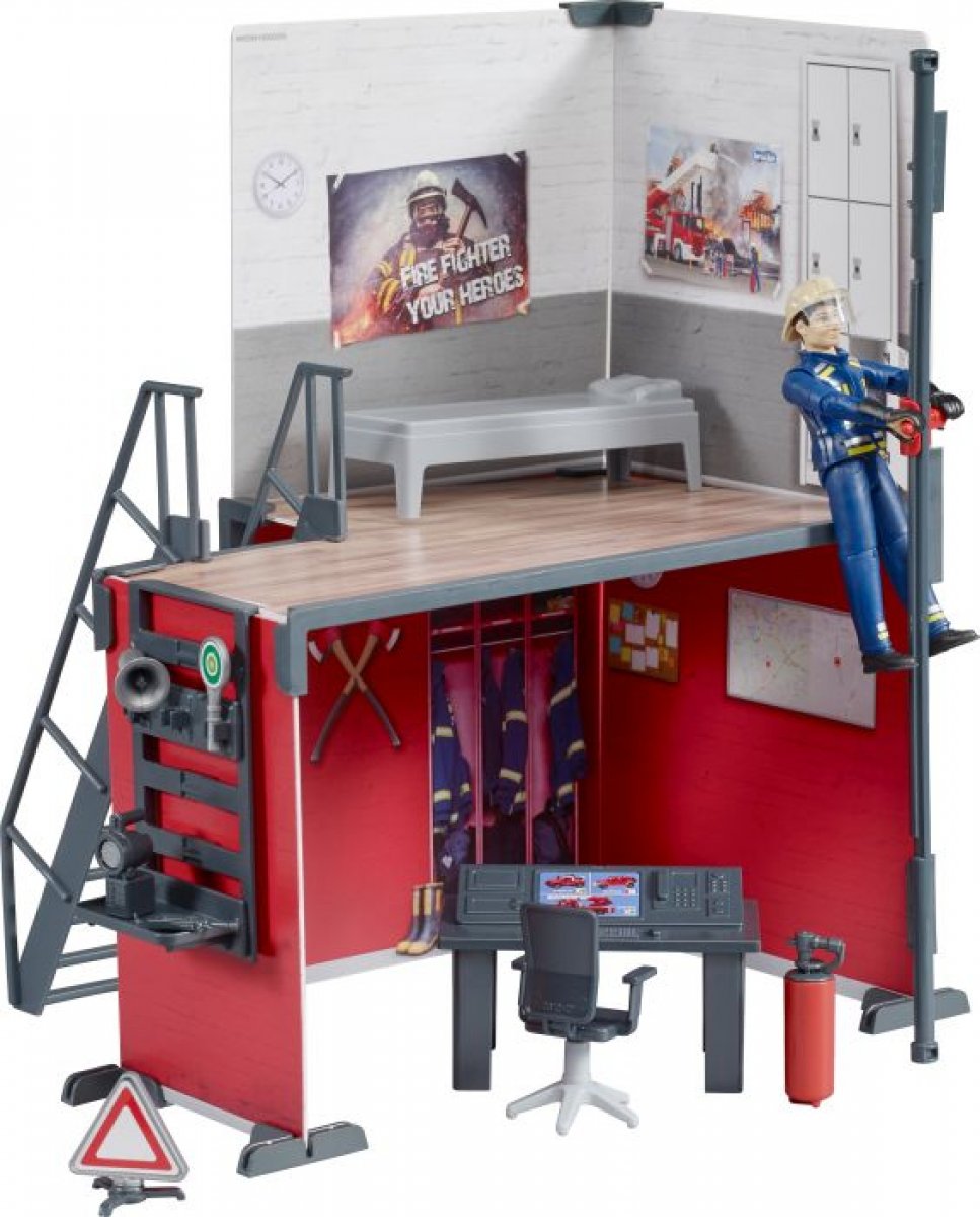 Bruder bworld Feuerwehrstation Feuerwehrmann