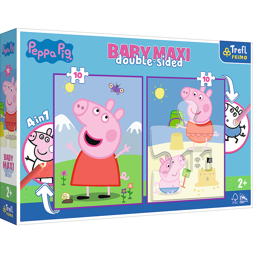 Peppa Pig Primo Baby MAXI Puzzle Malvorlage