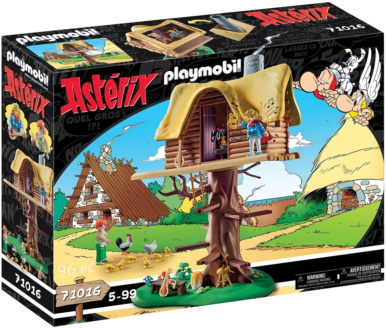 PLAYMOBIL Asterix Troubadix mit Baumhaus Spielset