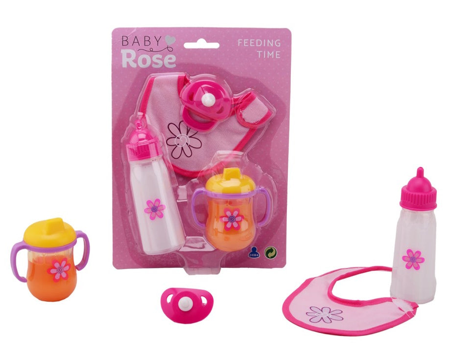 Baby Rose Puppenspielset Essenzeit