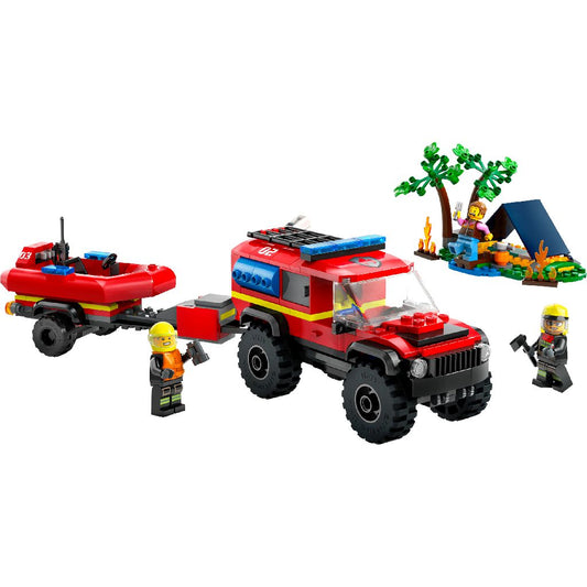 LEGO City Feuerwehr Geländewagen Rettungsboot