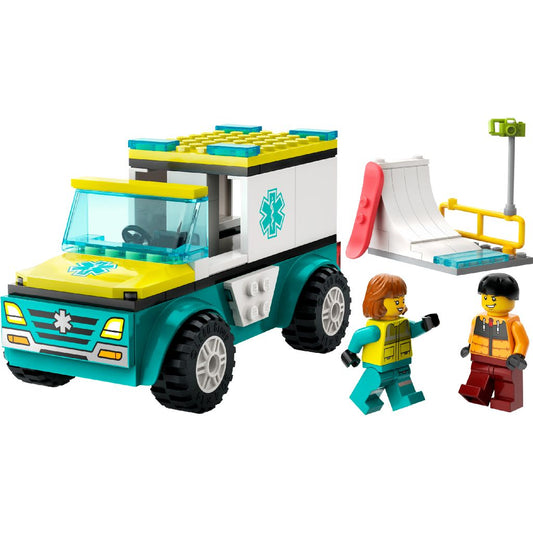 LEGO City Rettungswagen Snowboarder Teile