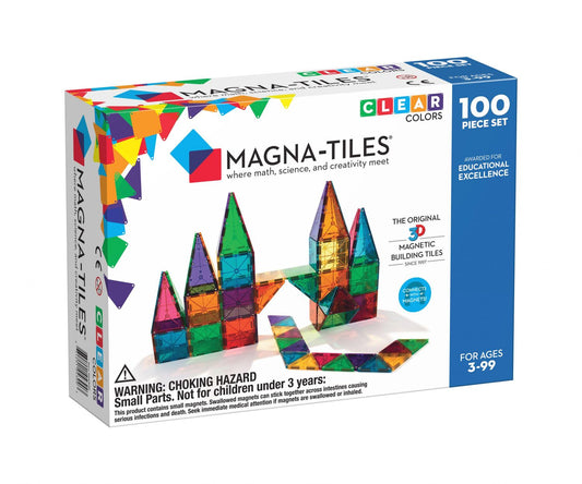 Magna-Tiles 100 Teile Clear Farben