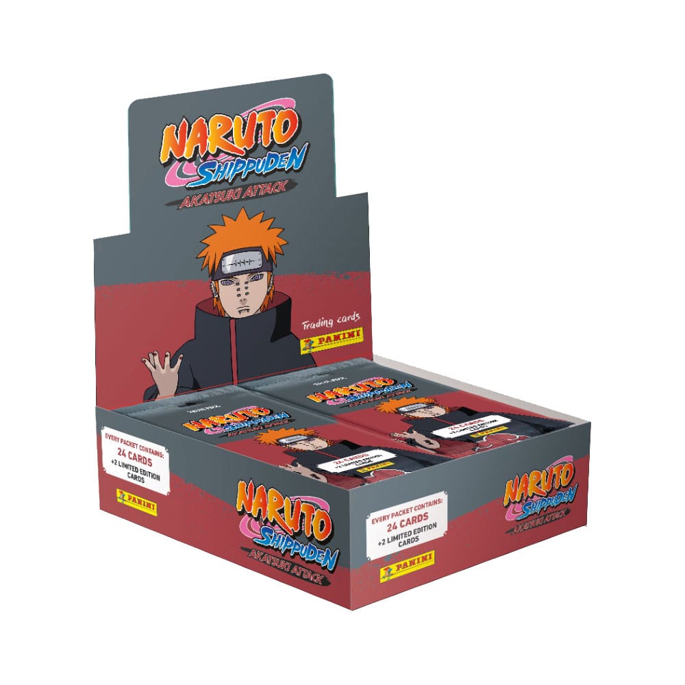 Naruto Shippuden Akatsuki Attax Trading Cards Fat Pack Box