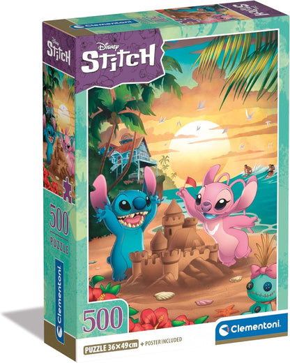 puzzle disney compact disney stitch