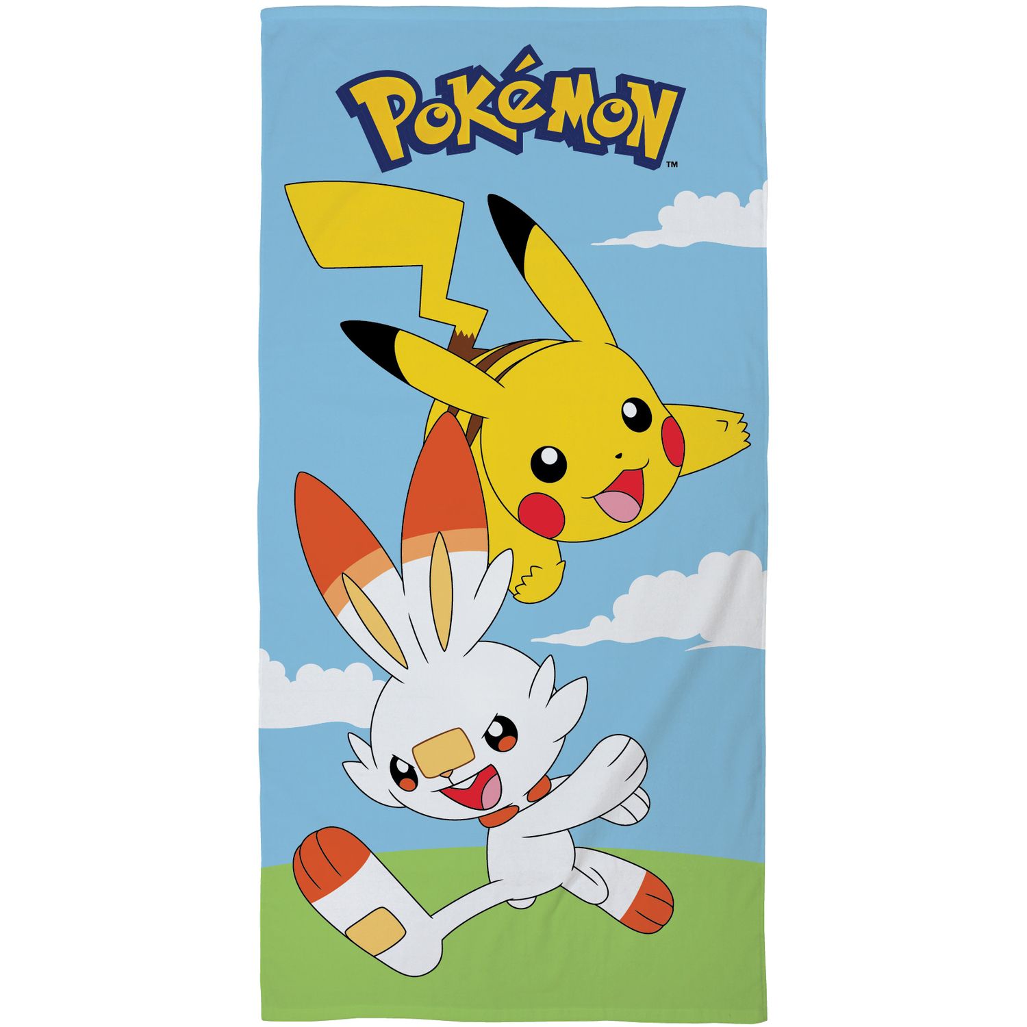 Pokemon Pikachu Scorbunny Strandtuch