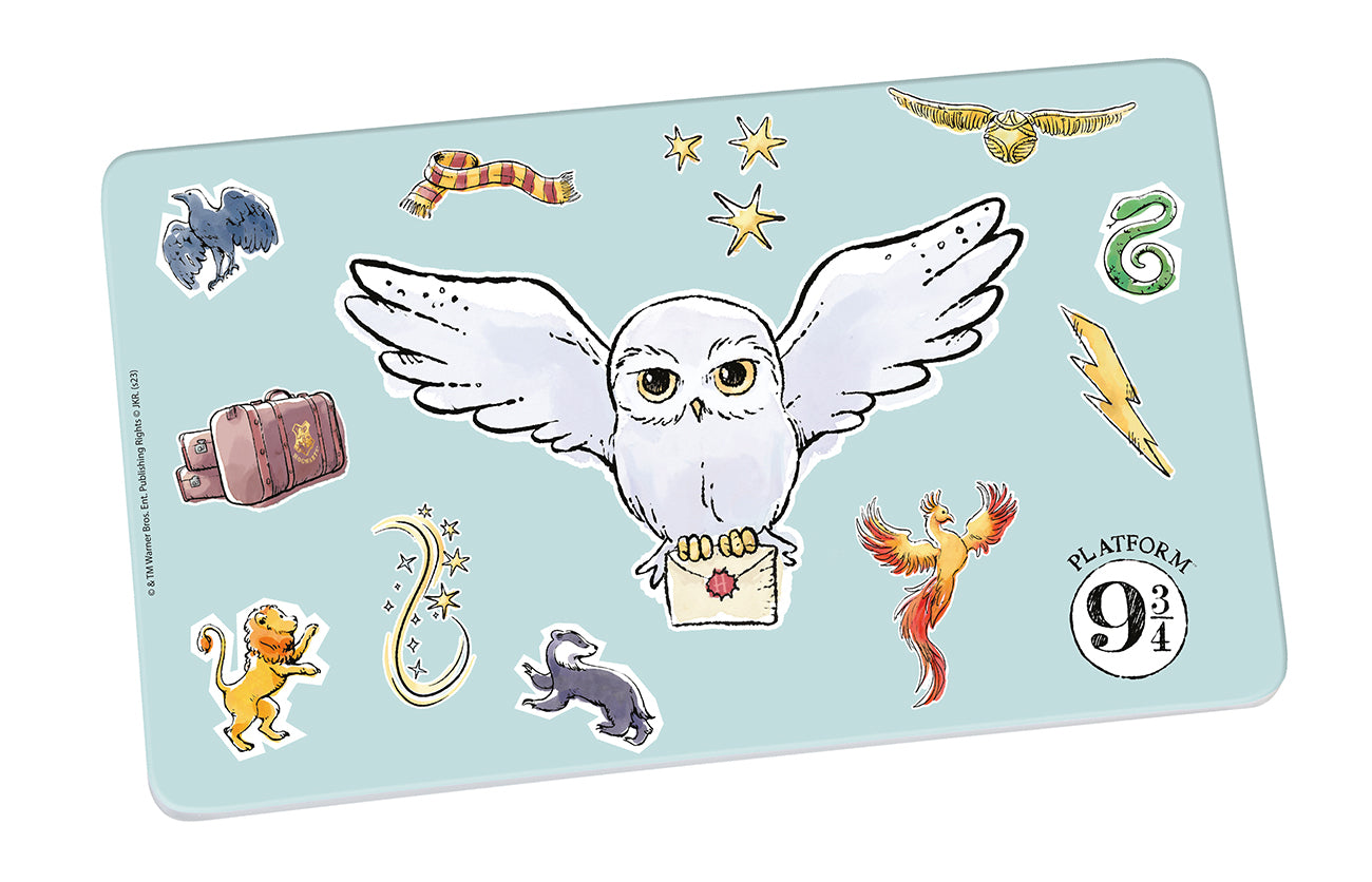 Harry Potter Watercolor Hedwig Frühstücksbrettchen