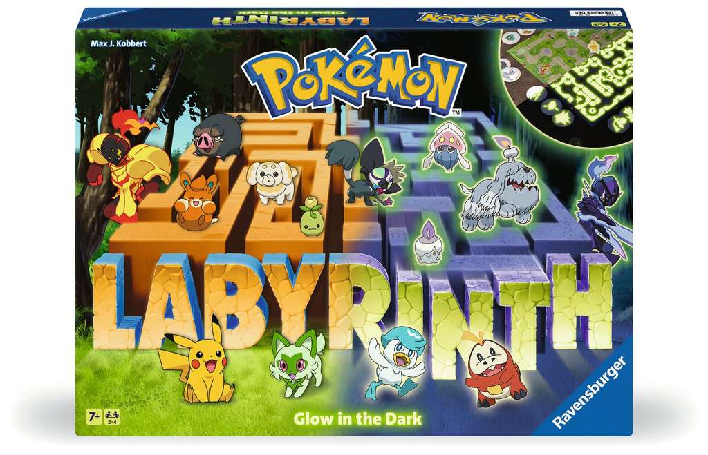 Pokemon Labyrinth Leuchtend Brettspiel