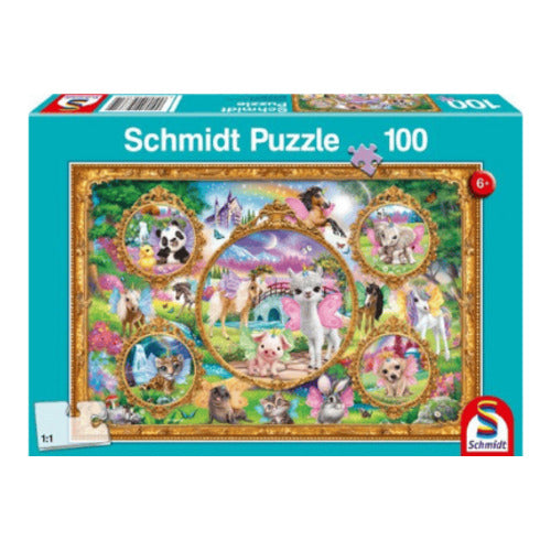 Animal_Club_Einhorn Tierwelt_100_Teile_Puzzle