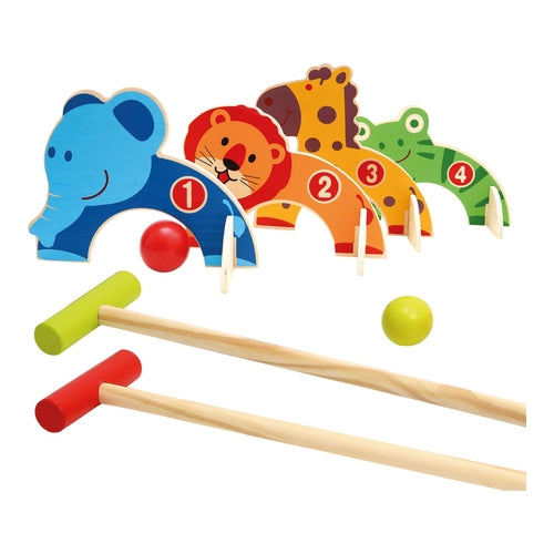 Bino Mertens Kinder Crocket Holz Zoo
