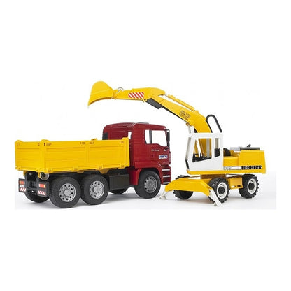Bruder MAN TGA Liebherr Bagger