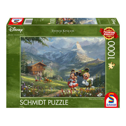 Disney Mickey Minnie Alpen Puzzle Kinkade