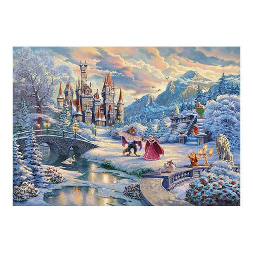 Disney Schoene Biest Winter Puzzle Kinkade