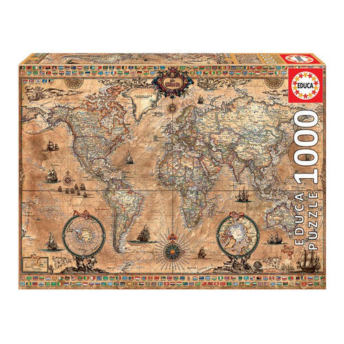 Educa Puzzle Antike Weltkarte Teile