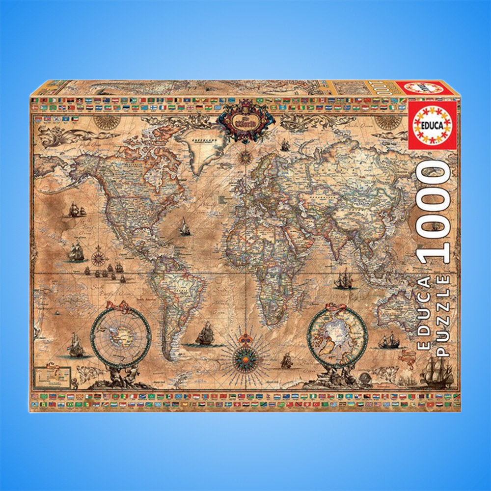 Educa Puzzle Antike Weltkarte Teile