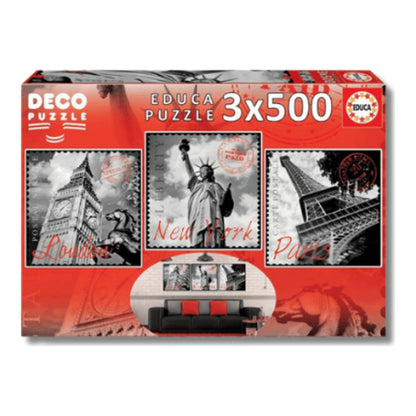 Educa_Puzzle_Big_Cities_Deco_3_x_500_Teile_Puzzle