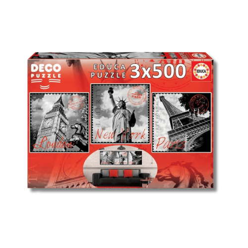 Educa_Puzzle_Big_Cities_Deco_3_x_500_Teile_Puzzle
