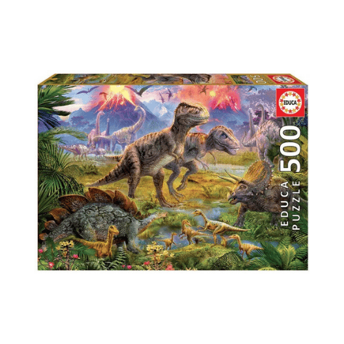 Educa_Puzzle_Dinosaur_Gathering_500_Teile_Puzzle