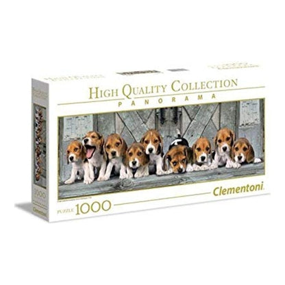 Hochwertiges Panorama Puzzle Beagles