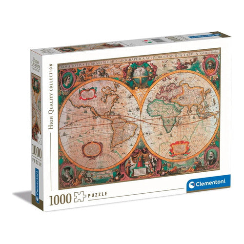 Hochwertiges Puzzle Antike Karte