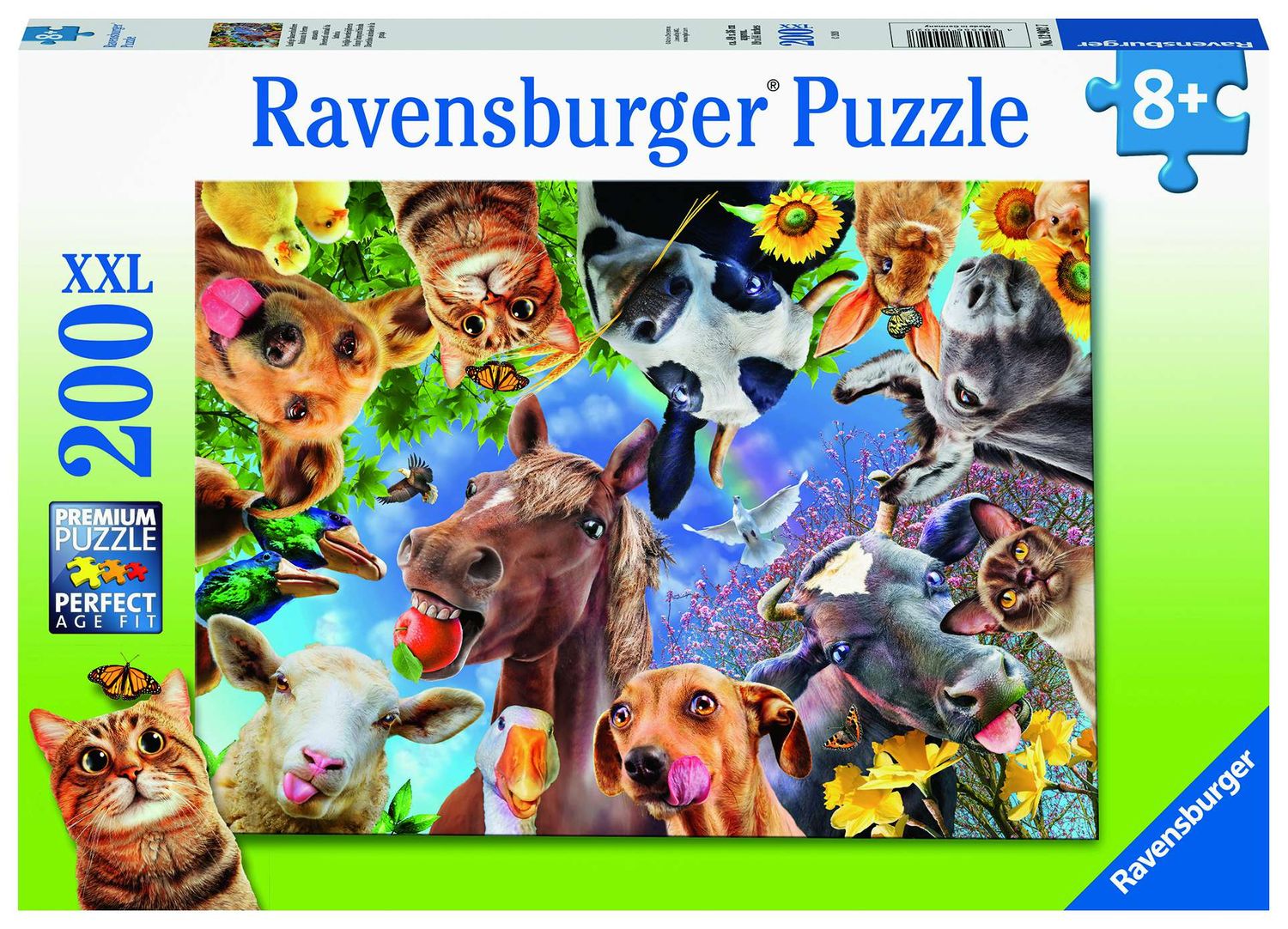 Lustige Bauernhoftiere Puzzle Teile