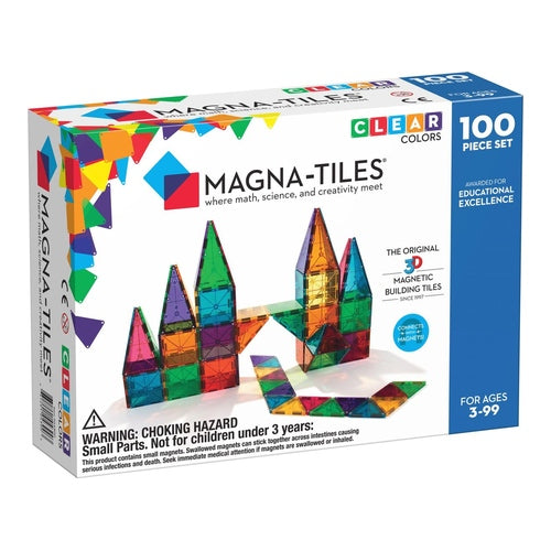 Magna Tiles 100 Teile Clear Farben