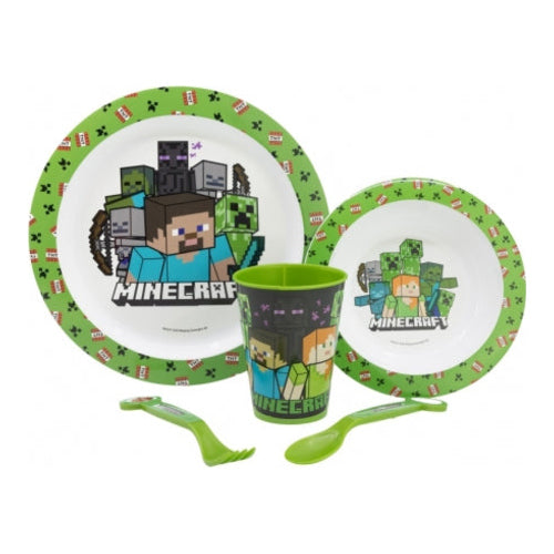 Minecraft Frühstück Set fünfteilig