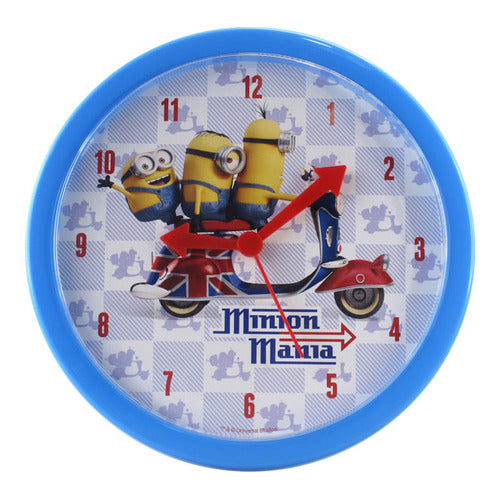 Minions Wanduhr Plastik
