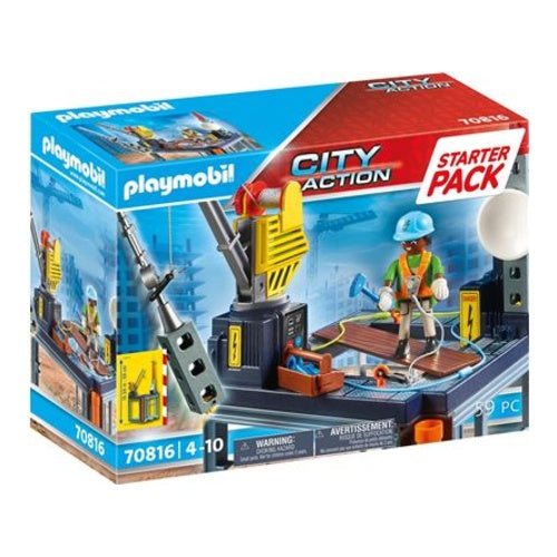 PLAYMOBIL City Action Baustelle Seilwinde