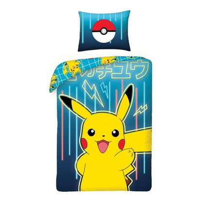 Pokemon Bettwäsche Pikachu Blau