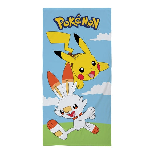 Pokemon Pikachu Scorbunny Strandtuch