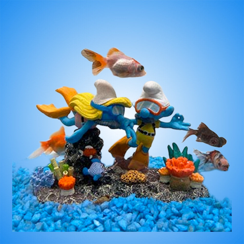 Schlümpfe Taucher Figur